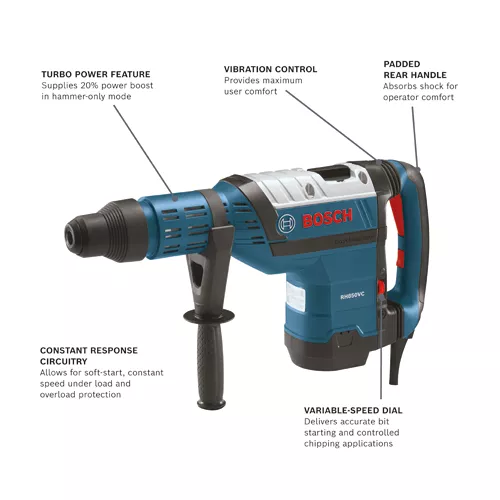 Bosch RH850VC Professional Combination Hammer For Rent