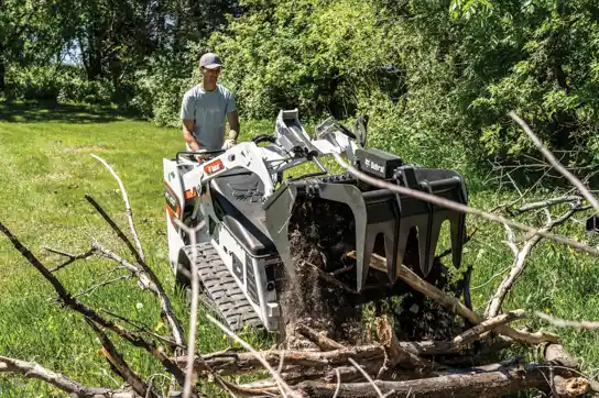 Using MT100 Bobcat Mini Track Loader